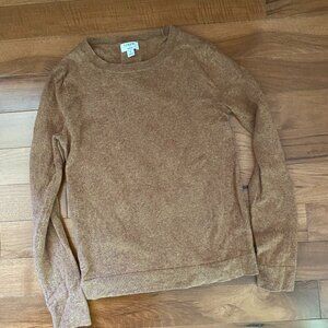 JCrew Teddie Sweater Small Camel color